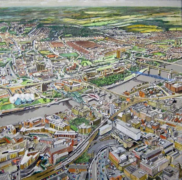 Birds Eye View Of Newcastle 1