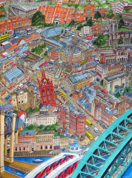 Birds Eye View Of Newcastle 2